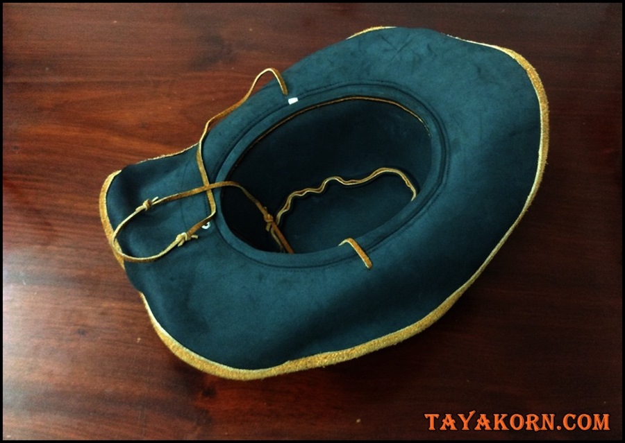 หมวกคาวบอยหนังกวางแท้ประกบหนังวัวกลับ