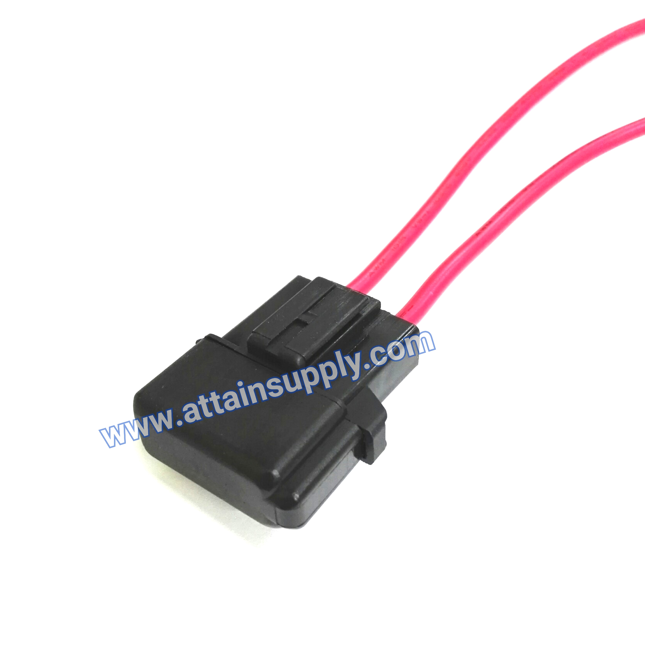 กระบอกฟิวส์เสียบกลาง-ขอบต่อฝามน/สีดำ