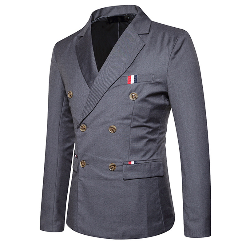 เสื้อสูทไซด์ใหญ่ รุ่น6กระดุม สีเทาเข้ม เอว 38