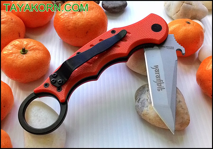มีดคารัมบิตแทนเจอรีนฟ็อก Tangerine Fox Karambit TKKB-TG1