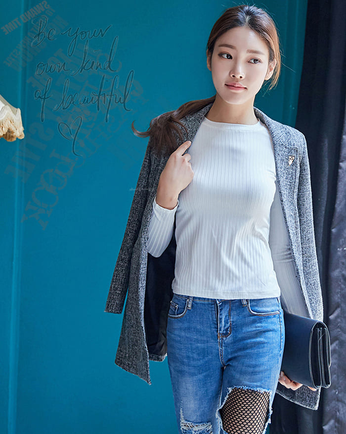 สูทผู้หญิง มีน้ำหนัก กระเป๋าหน้า พร้อมส่ง 2XL*แถมเข็มกลัด