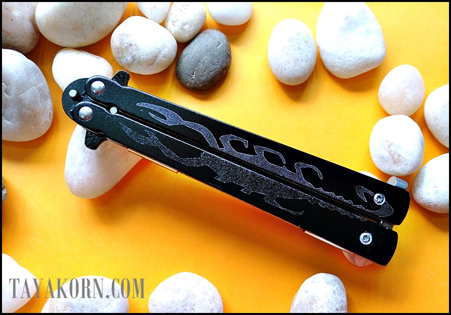 มีดซ้อมควงเดอะสกอร์เปี้ยนคิง THE SCORPION KING BALISONG TRAINER KNIFE TKBS-SK8TR