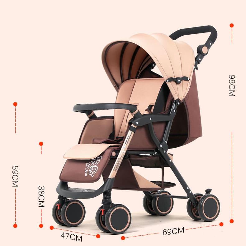 รถเข็นเด็ก /Baby Stroller (ลายดาว)