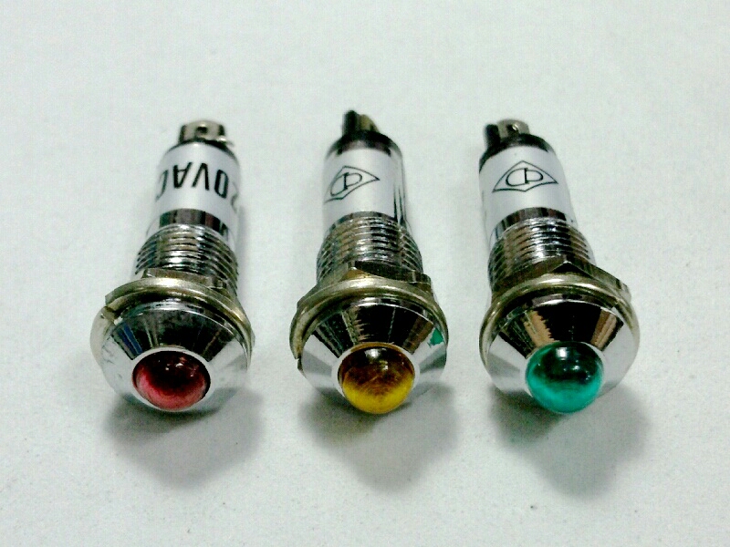 หลอดหน้าปัด-หัวนูน PED-8/220V