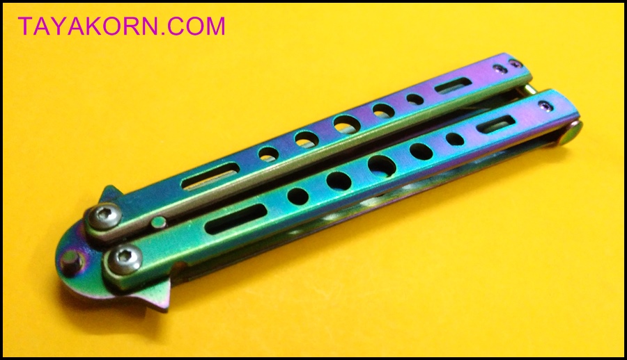 มีดซ้อมควง บาลิซองเรนโบว์ 2 Balisong Rainbow 2 Trainer TKBS-RB02TR