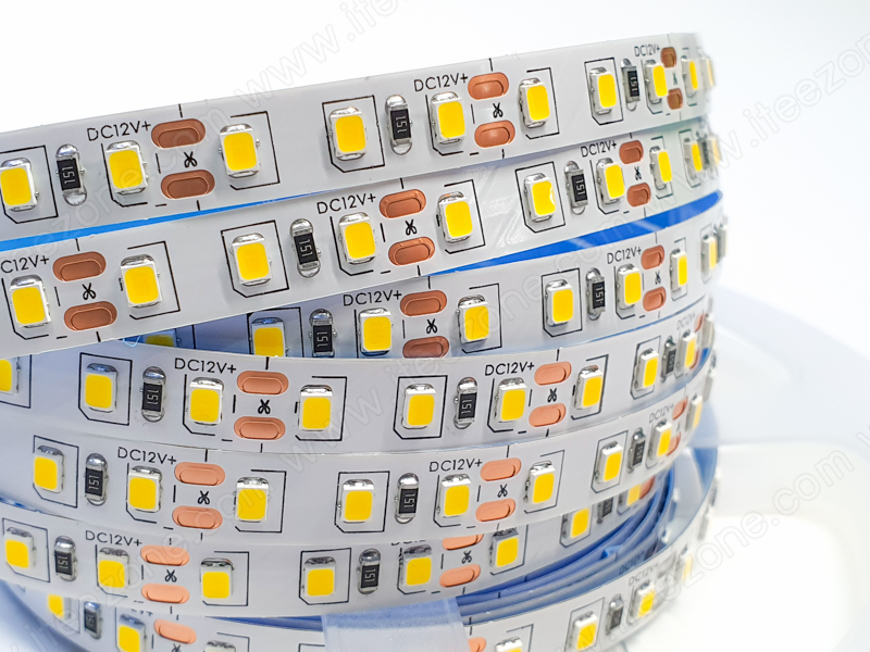 LED Strip เส้น 2835 ม้วน 5 เมตร 120 LED/M สี Warm white 4000K (ไม่กันน้ำ IP20)