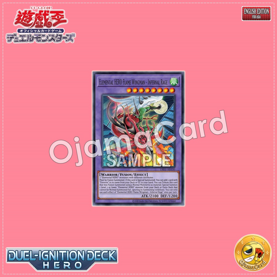 DI01-AE030 : Elemental HERO Flame Wingman - Infernal Rage / Elemental HERO Flame Wingman - Flame Shoot (Common)