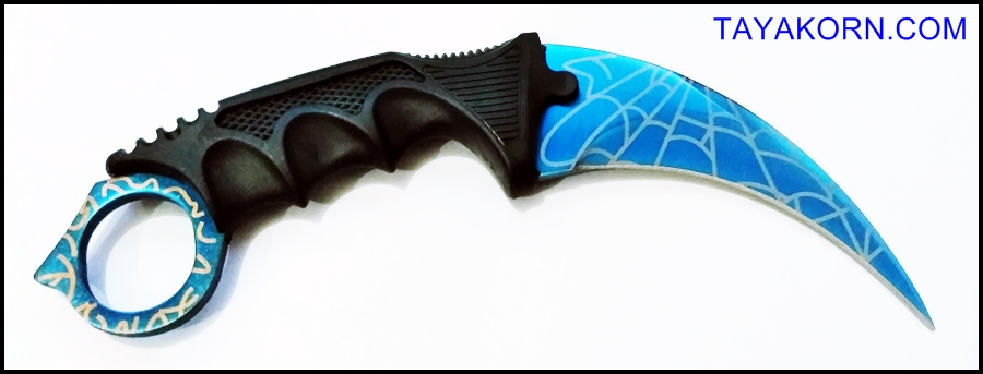มีดคารัมบิต บลูสไปเดอร์ Blue Spyder Karambit Knife TKKB-BS9
