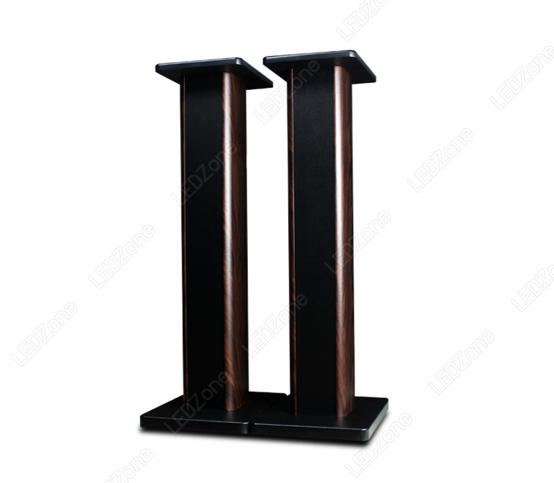 LZ-100 ขาตั้งลำโพงเกรดพรีเมี่ยม ลายไม้ Walnut ความสูง 15-90 cm ไม้ MDF แข็งแรง แน่น หนัก เสากรอกทรายได้ แถมอุปกรณ์ยึดสายลำโพงหลังเสา