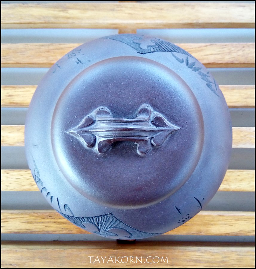 กระปุกใส่ใบชาดินเผาอี๋ชิง 福 จื่อหนี 紫泥 TKTC-P4