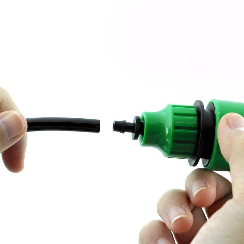 NO.1 อะแดปเตอร์หัวฉีดน้ำ 4/7 มม.สีเขียว ใช้กับน้ำหยด สายไมโคร 4/7 มม. หรือ 8/11 มม.