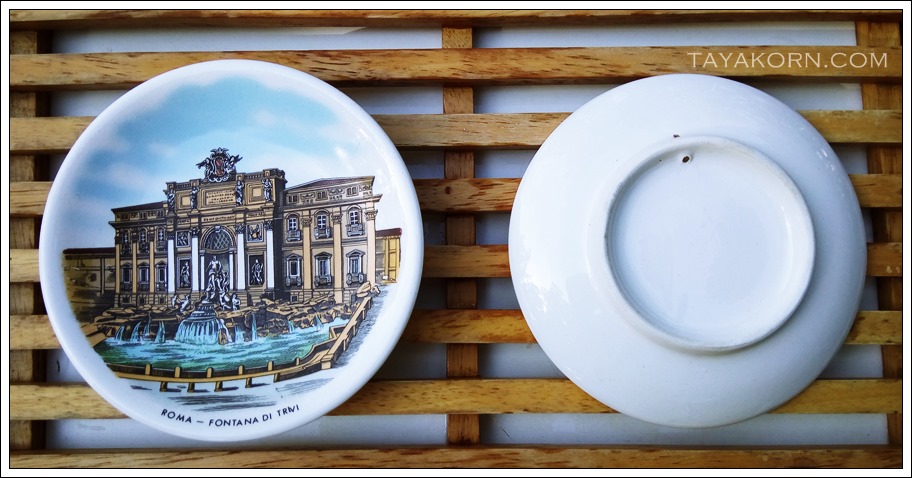 จานรองแก้วกาแฟสะสม แบบ A Vintage Coffee Plate Tyle A made in Italy