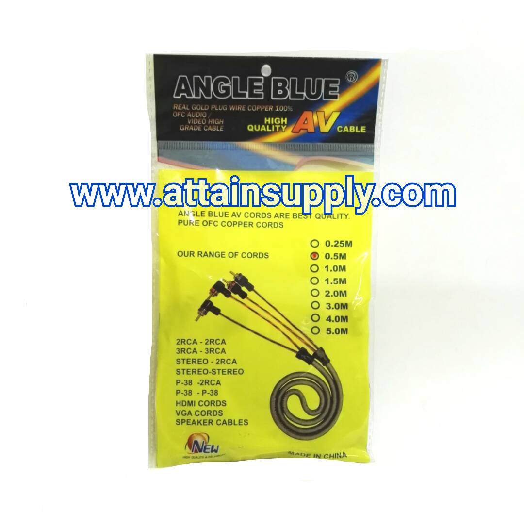 สายAUDIO-ANGLEBLUE/0.5M.