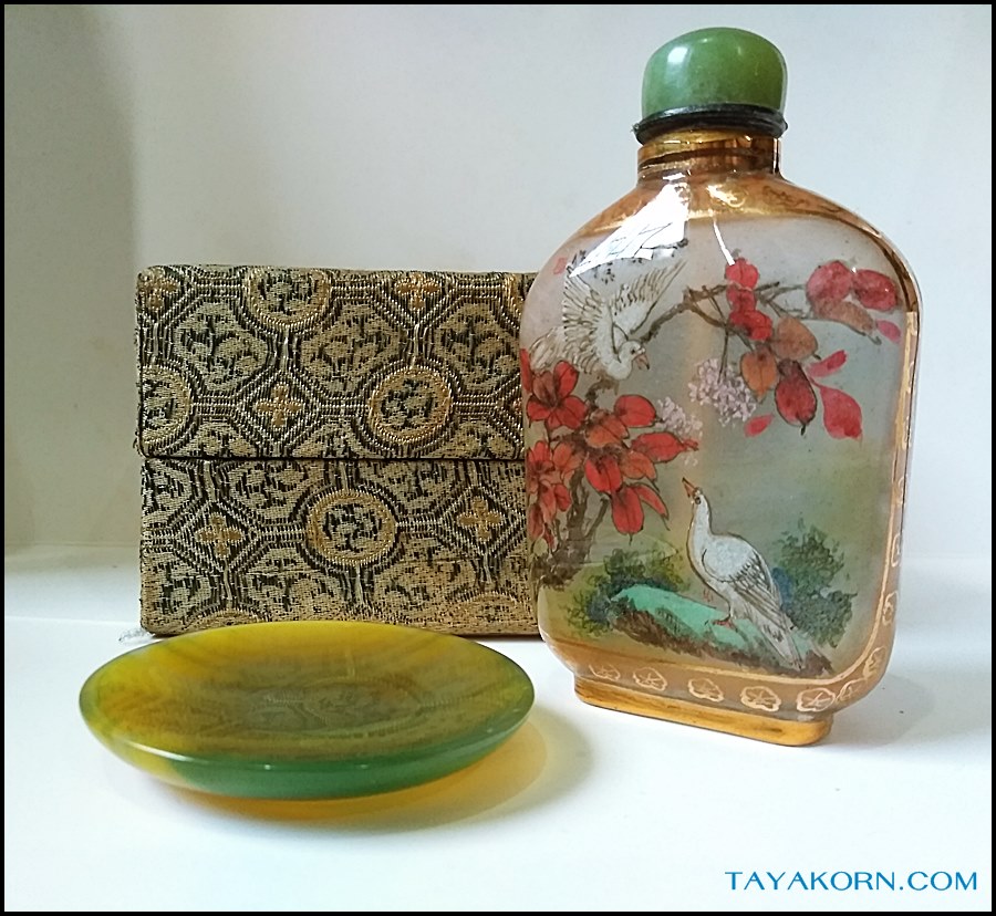 จานยานัตถ์ (จานหยก) snuff tobacco jade dish TKTJ-J001