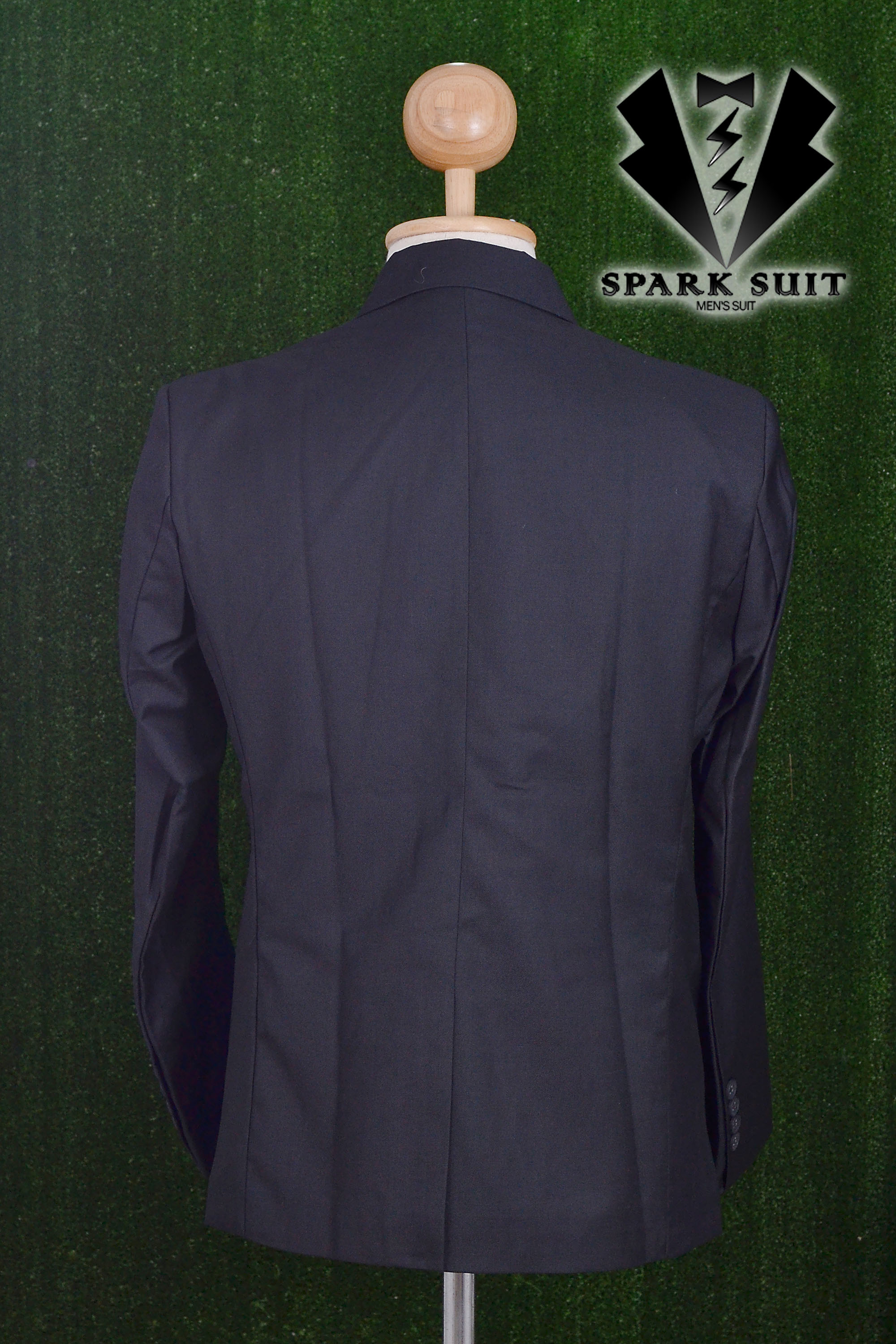 สูท,เสื้อสูท ผ้าคอตตอน เกรดA สีดำ พร้อมส่ง 2XL