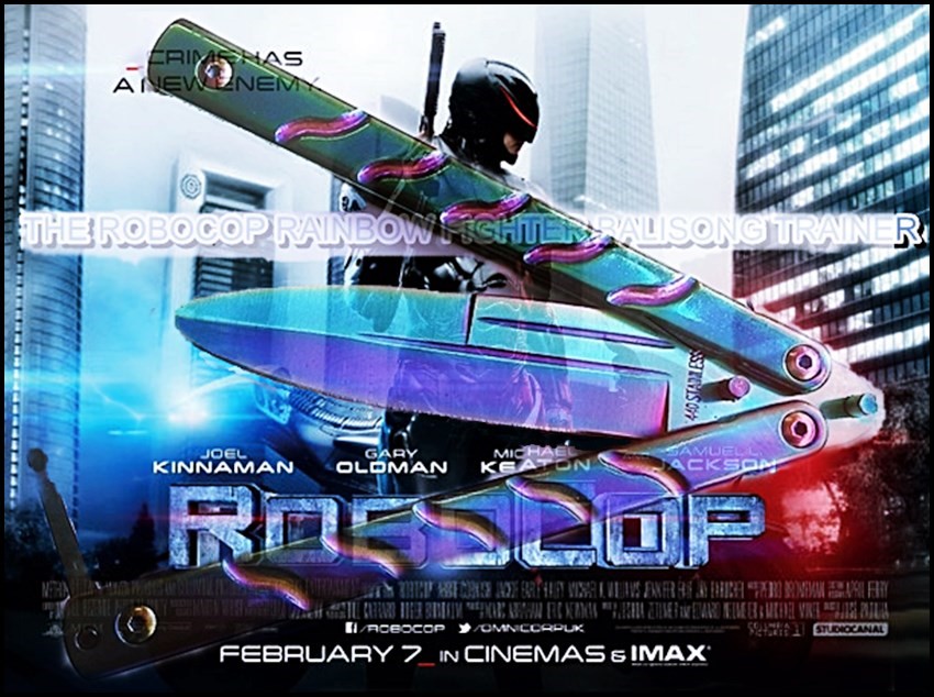มีดซ้อมโรโบคอป The Robocop Rainbow Fighter Balisong Trainer