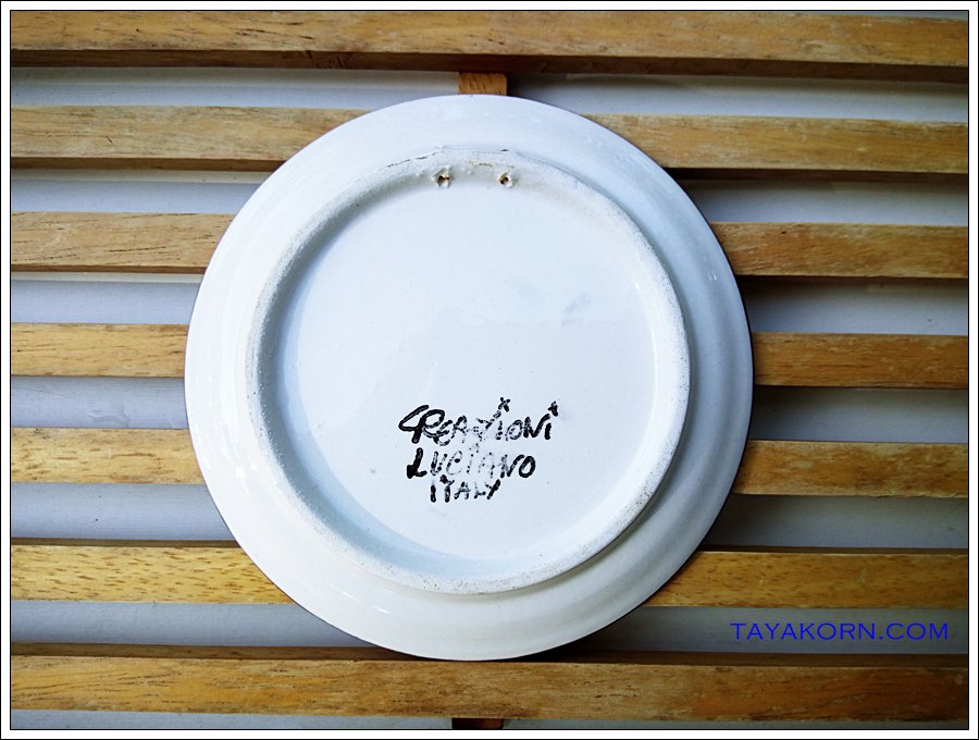 จานเซรามิกสะสม แบบC1 Creazioni Luciano made in Italy
