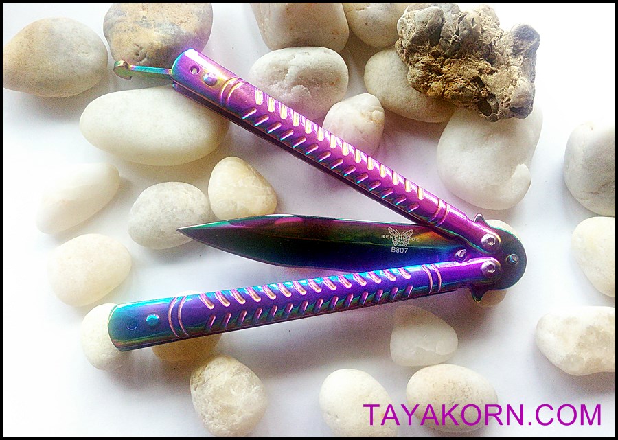 มีดควง บาลีซองมิชิลินเรนโบว์ Mishilin Rainbow Balisong TKBS-MR6