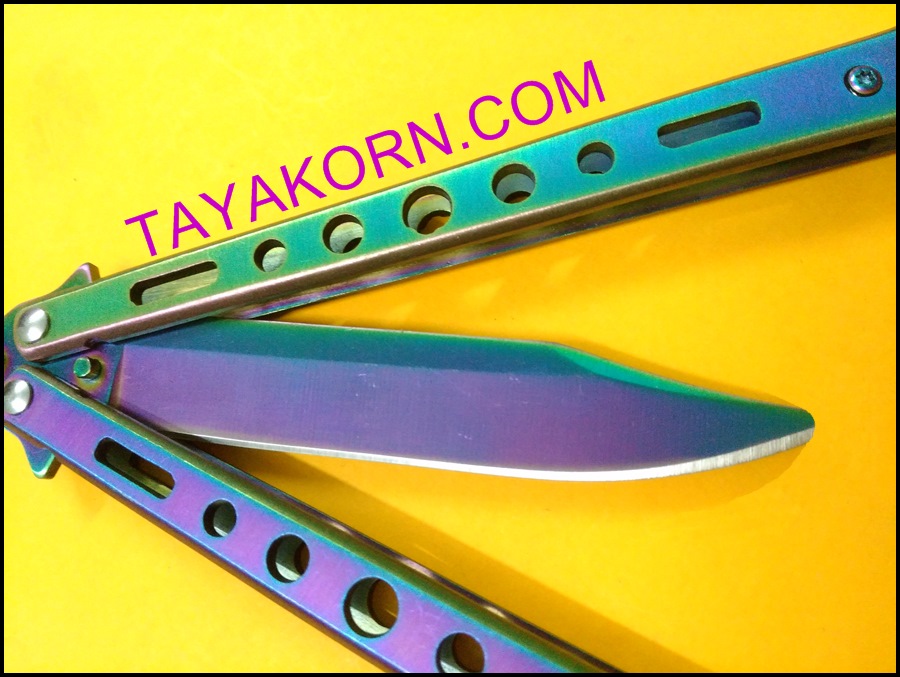 มีดซ้อมควง บาลิซองเรนโบว์ 2 Balisong Rainbow 2 Trainer TKBS-RB02TR