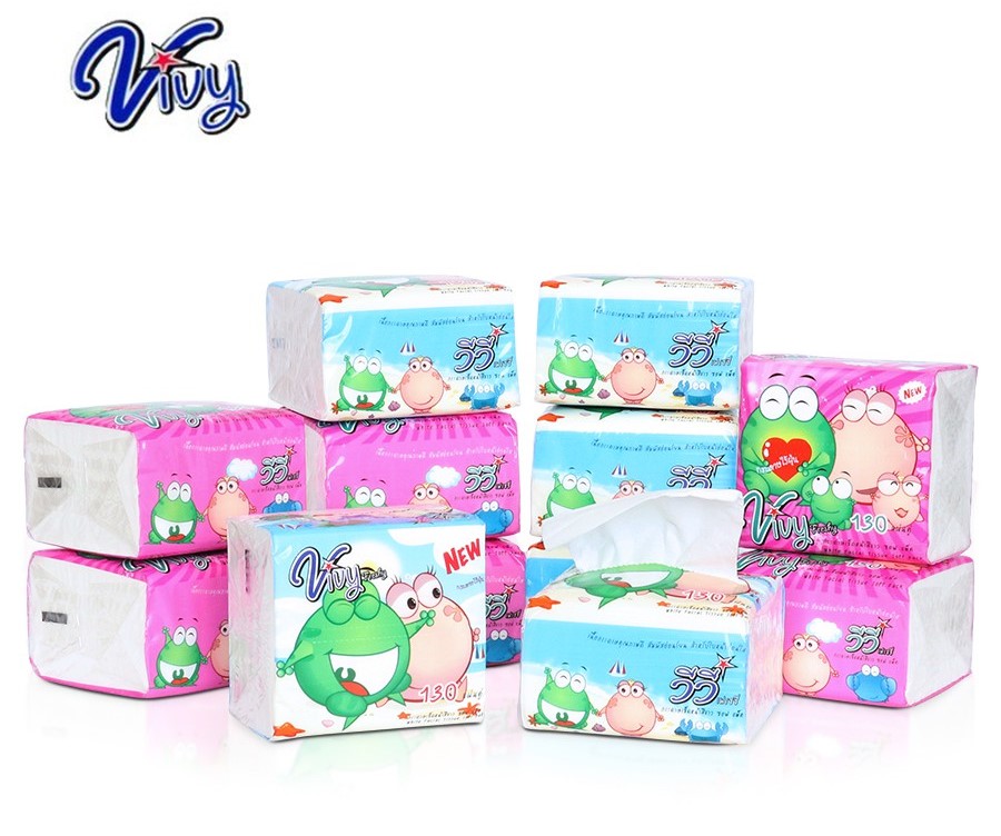 ทิชชู่วีวี่ 130 แผ่น (1 ลังมี 120 ชิ้น) Vivy