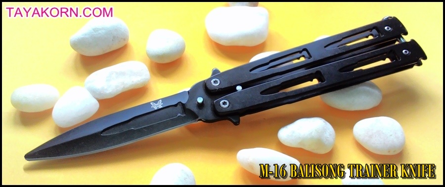 มีดซ้อมควง บาลิซองเอ็ม16 M16 BALISONG TRAINER KNIFE TKBS-M16TR