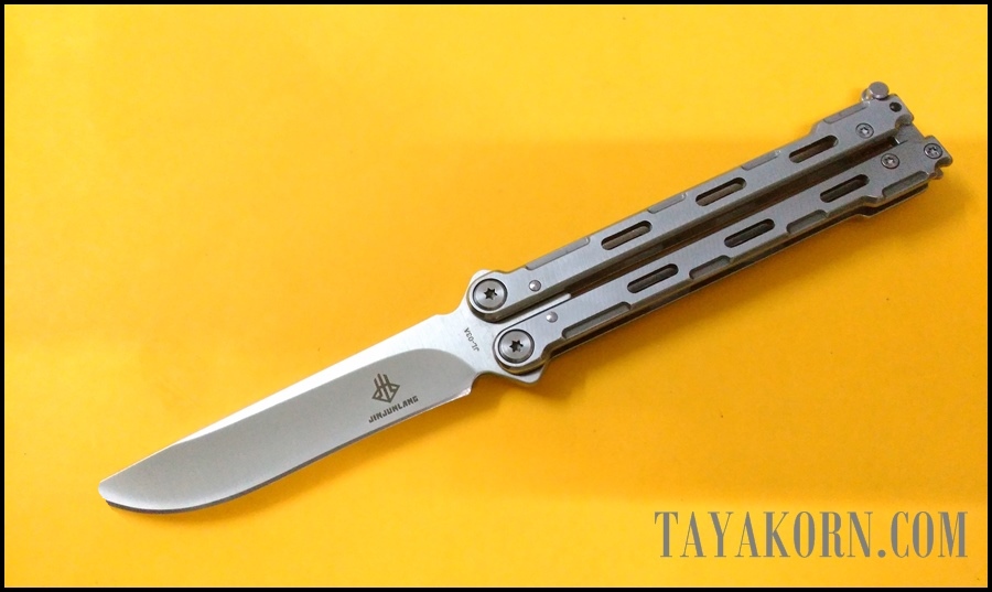มีดซ้อมควง ไวท์มุรามะ White Murama Balisong Trainer Knife TKBS-WM778TR