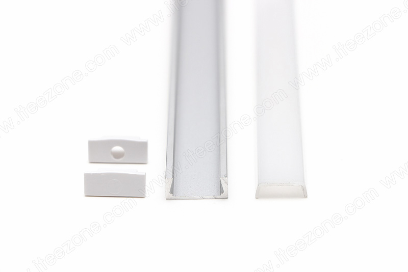 ราคาต่อ 1 เส้น ยาว 1 เมตร ราง mini U Slim + ฝาอะคริลิค ใช้ได้กับไฟเส้นอ่อนเท่านั้น รางไฟ Aluminium Profile รางอลูมิเนียม ใช้กับไฟเส้น LED รางไฟเส้น rail led track โพรไฟล์