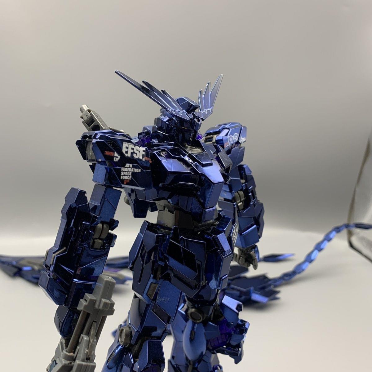 MG 1/100 RX-0 Unicorn Gundam 03 Phenex Narrative Black Ver. + MG Phenex Shield Tails Parts (6642A) [Daban]