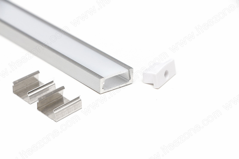 ราคาต่อ 1 เส้น ยาว 1 เมตร ราง mini U Slim + ฝาอะคริลิค ใช้ได้กับไฟเส้นอ่อนเท่านั้น รางไฟ Aluminium Profile รางอลูมิเนียม ใช้กับไฟเส้น LED รางไฟเส้น rail led track โพรไฟล์