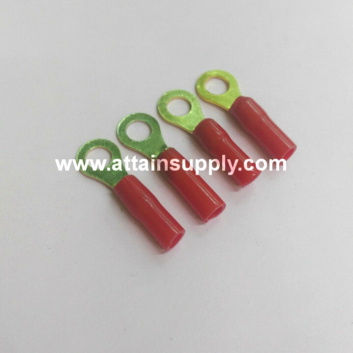 หางปลาทองเหลืองกลม-หุ้มปลอก No.3/RED