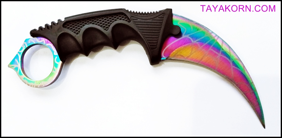มีดคารัมบิต เรนโบว์สไปเดอร์ Rainbow Spyder Karambit Knife
