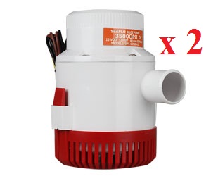 ปั๊ม DC 12V รุ่น 3500-GPH 2 ตัว