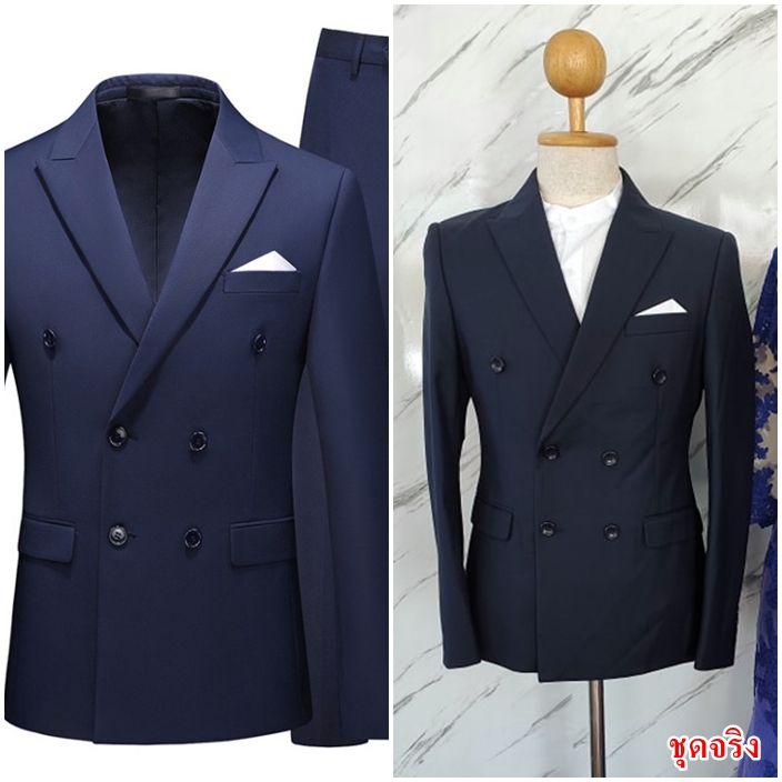 เสื้อสูท ไซส์ใหญ่ รุ่น6กระดุม สำหรับอกไม่เกิน 52 นิ้ว มี4สี เทา,กรม,แดง,น้ำตาล