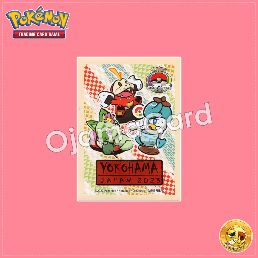 Pokémon Card Game Deck Shield | Card Sleeves — World Championships 2023 Yokohama Japan (64ct)「1 Pack」