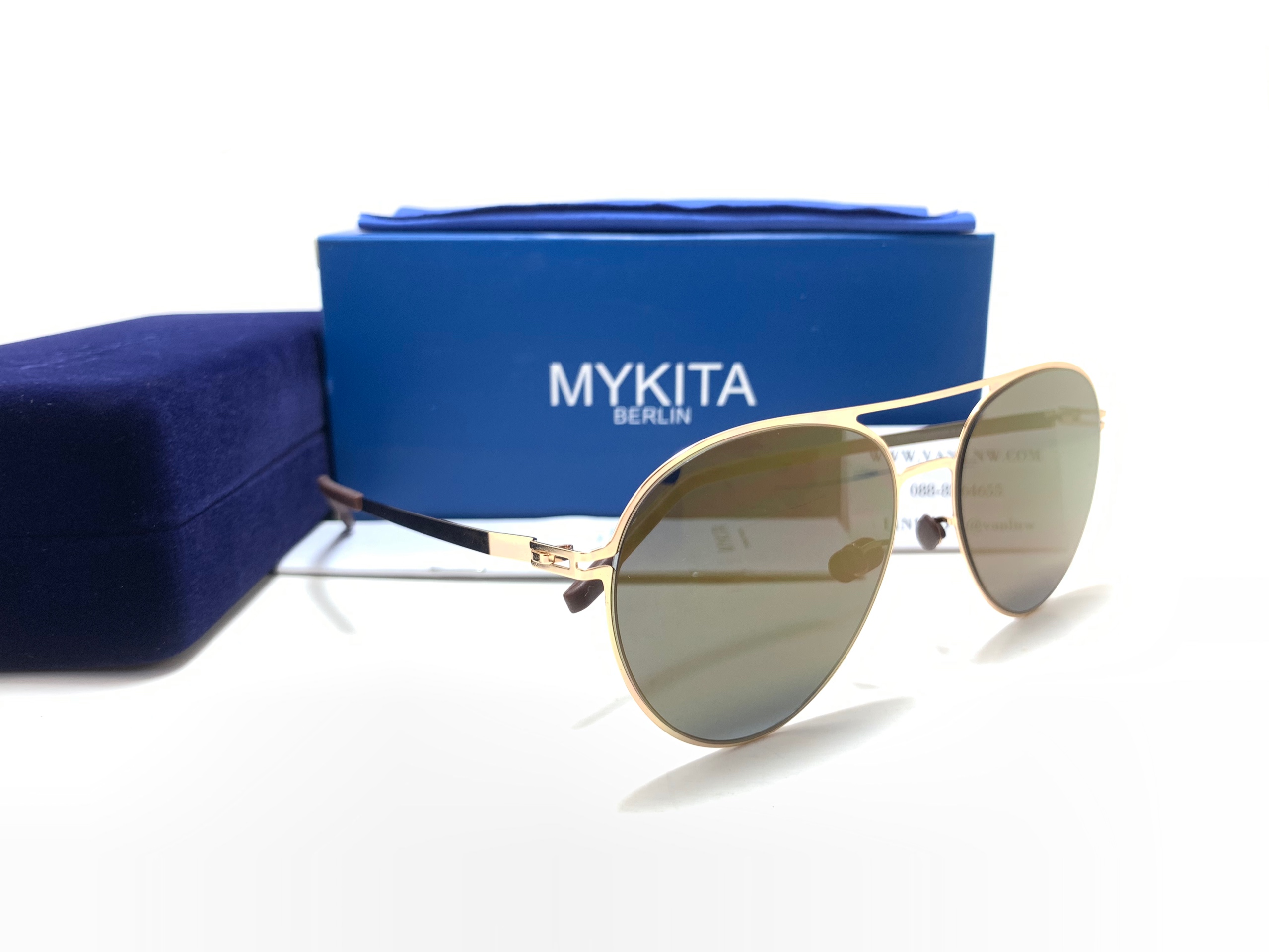 แว่นกันแดด MYKITA JOLAN COL.001 57-18 140 <ปรอททอง>