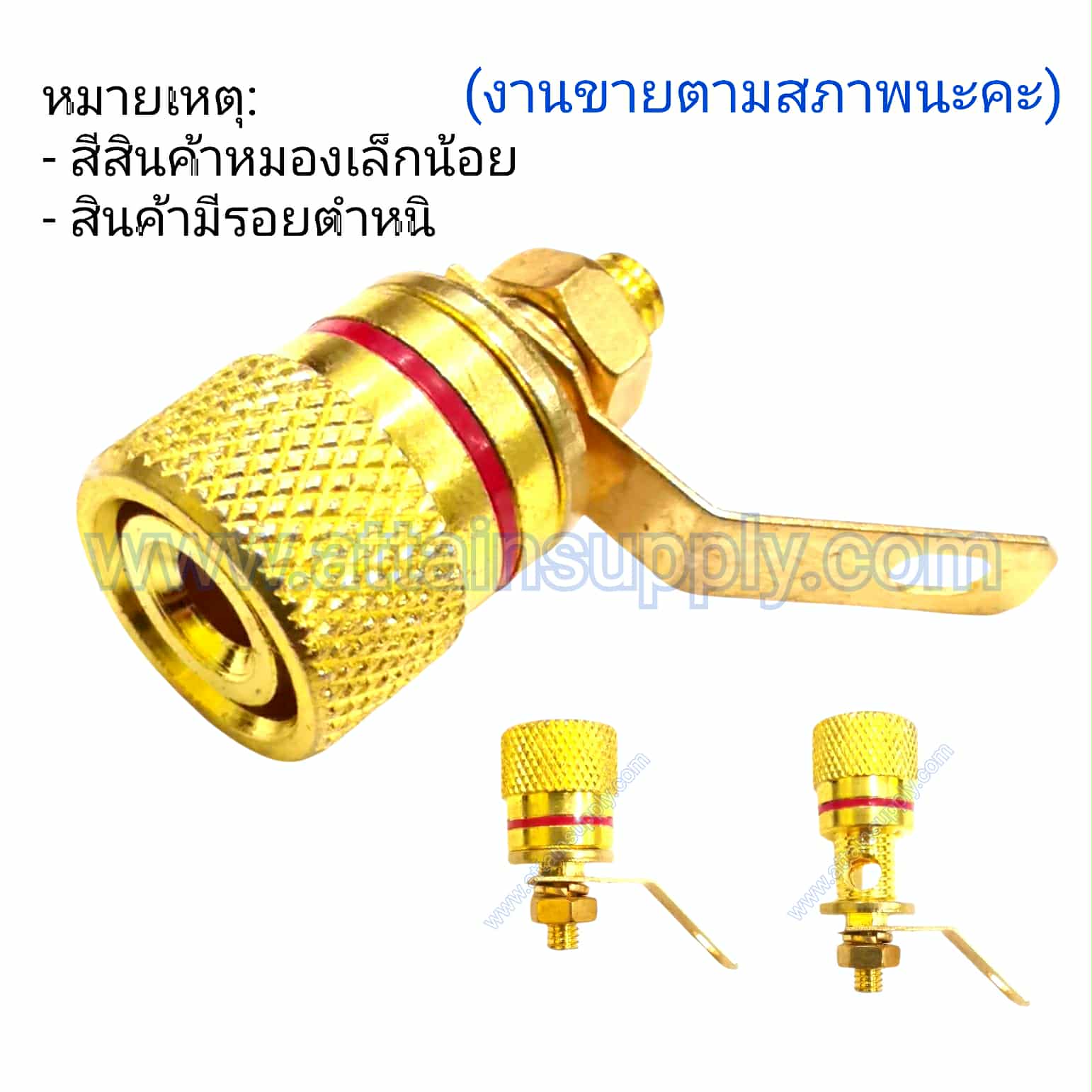 BIDINGPOST GOLD-แกนสั้น/RED (งานตามสภาพ)