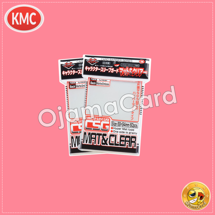 KMC Character Sleeve Guard — Matte & Clear (60ct)「1 Pack」