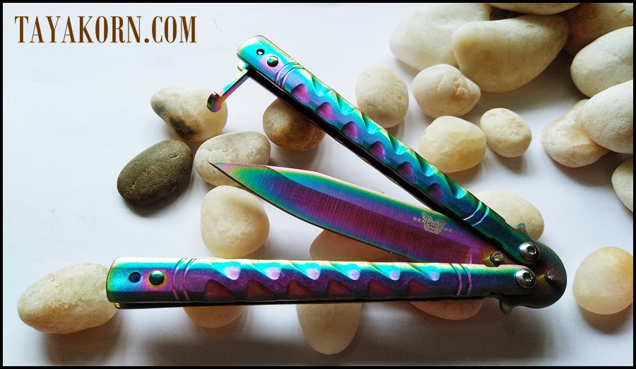 มีดบาลีซอง เรนโบว์ธันเดอร์ Rainbow Thunder Balisong Knife