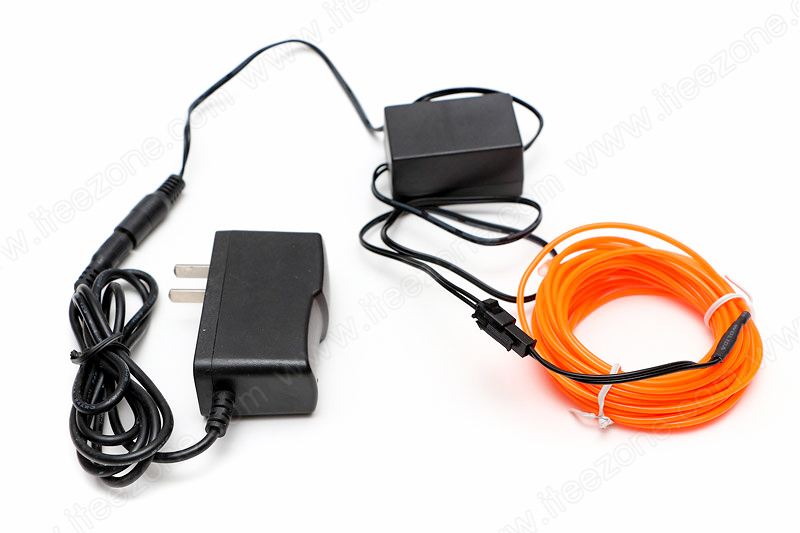 EL Wire Adapter เสียบปลั๊กไฟบ้านและ Controller ปรับกระพริบได้
