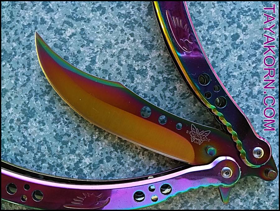 มีดควง อีเอสโก บาลิซอง ES GO Rainbow Balisong Knife TKBS-ES1