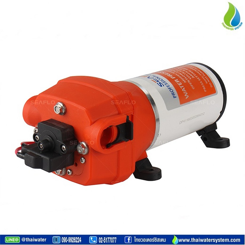 ปั๊มน้ำแบตเตอรี่ ปั๊มน้ำโซล่าเซลล์ DC12V รุ่น SEAFLO-40 แรงดัน 2.8 บาร์ อัตรา 1,020 ลิตร/ชม.