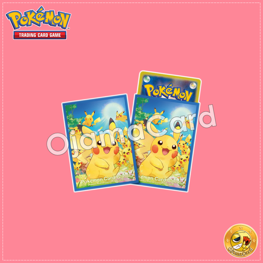 Pokémon Card Game Deck Shield | Card Sleeves — Pikachu Collection | การชุมนุมของพิคาชู (64ct)「1 Pack」