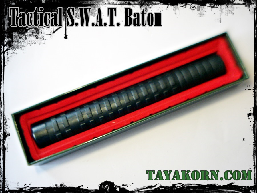 ดิ่ว 3 ท่อน(ตะบองเหล็ก3ท่อน) Tactical S.W.A.T. Barton 21 นิ้ว