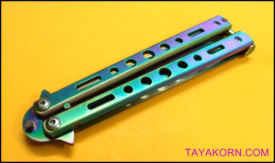 มีดซ้อมควง บาลิซองเรนโบว์ 2 Balisong Rainbow 2 Trainer TKBS-RB02TR