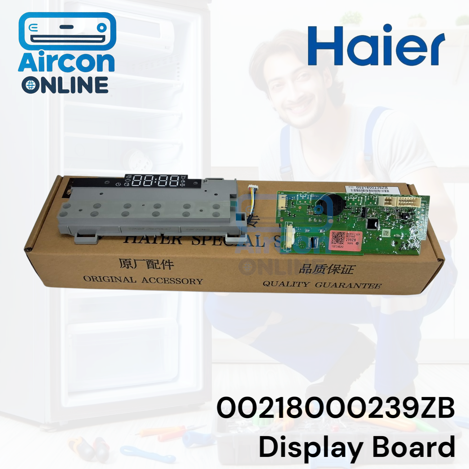 Display Board เครื่องซักผ้า Haier รุ่น HD100-AR959S รหัส 00218000239ZB ของแท้ ใหม่ มือ 1