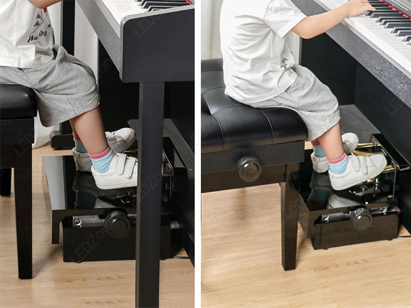 Piano Pedal Extender Adjustable แท่นเสริม Pedal ปรับระดับ สำหรับเด็ก เกรดพรีเมี่ยม ไม้แท้