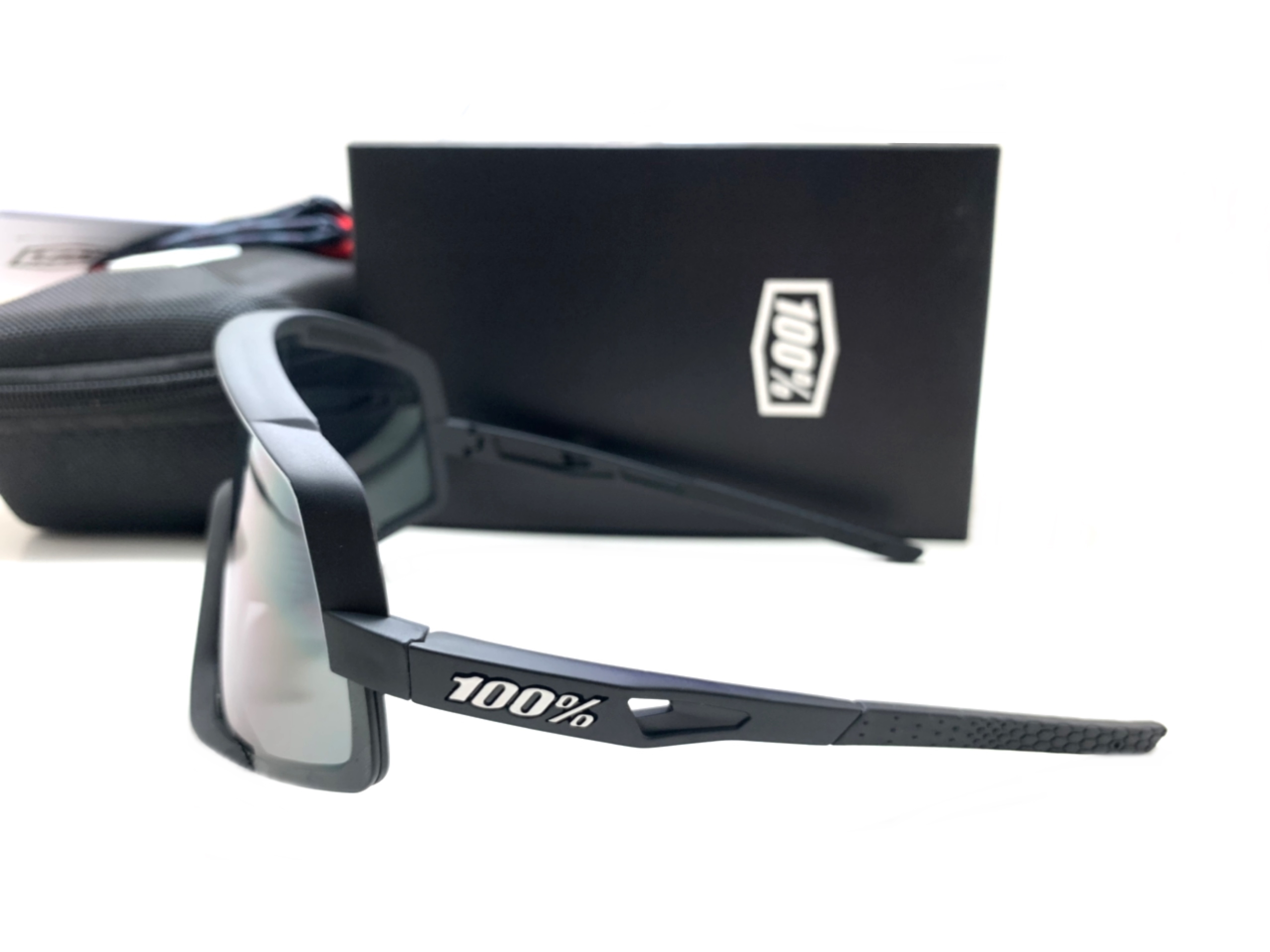 แว่นกันแดด แว่นปั่นจักรยาน 100% Speedcraft Glendale <Soft Tact Black Smoke Lens>