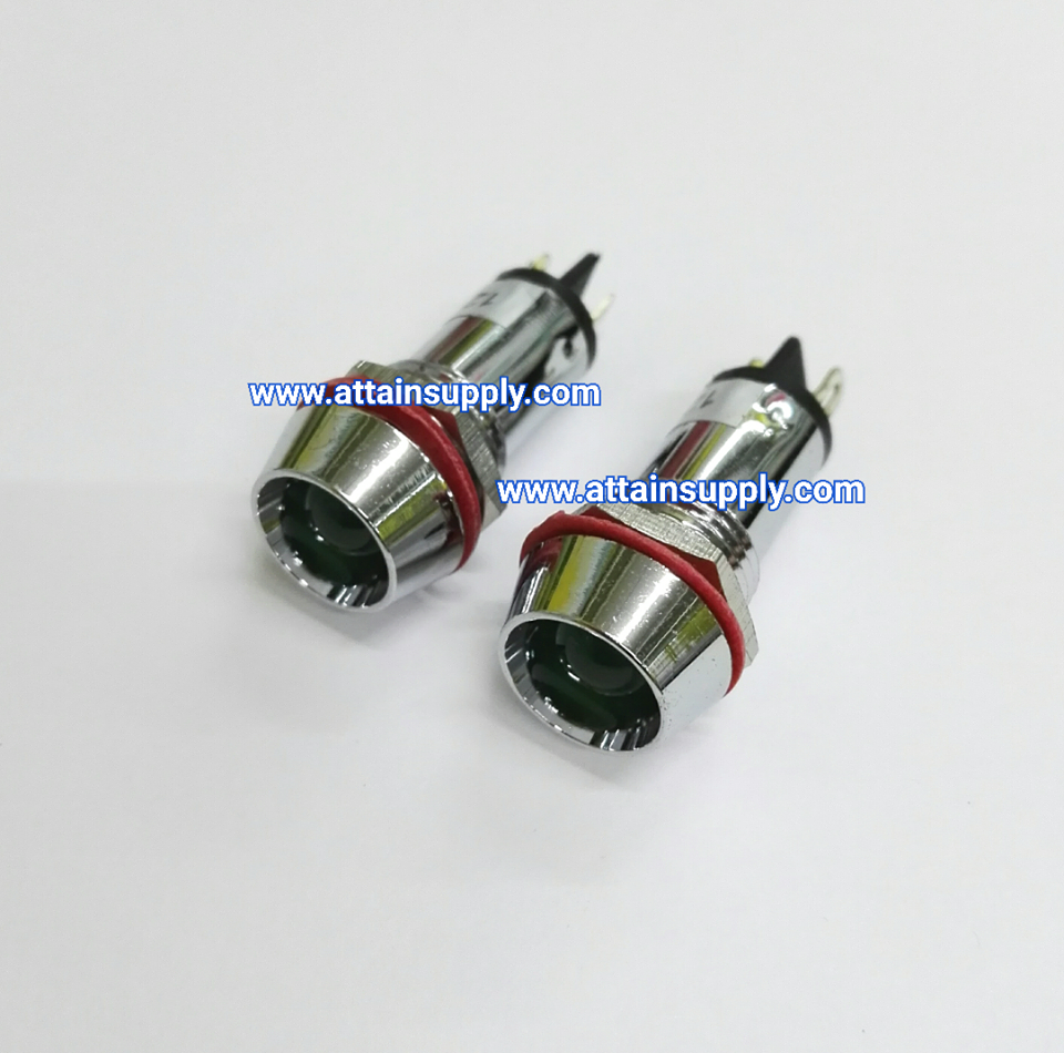 หลอดหน้าปัดLED-12MM./12V สีเขียว