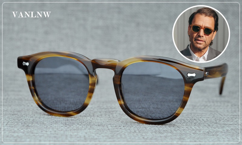 แว่นกันแดด MOSCOT LEMTOSH 46-23 145 COL.Bamboo <ลายกระ>