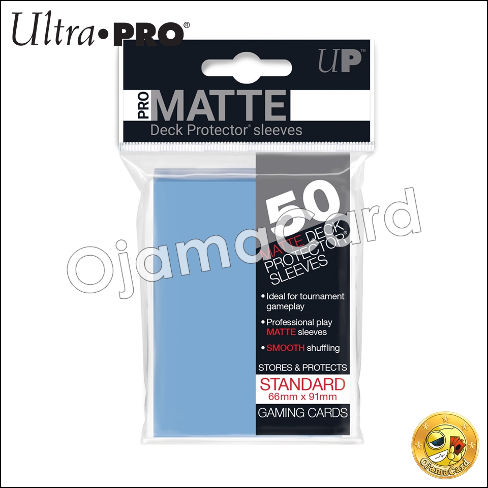 Ultra•Pro PRO-Matte Standard Deck Protector Sleeves (50ct) — Light Blue